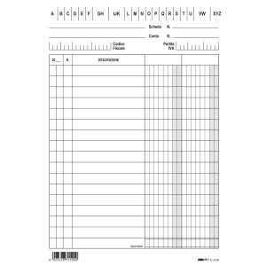 RACCOGLITORE PERSONALIZZABILE NETTUNO TI 30 4D A4 22X30CM BIANCO SEI ROTA COD. 36833001