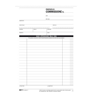 PORTALISTINI PERSONALIZZABILE UNOTI 22X30CM 6 BUSTE SEI ROTA COD. 55220607