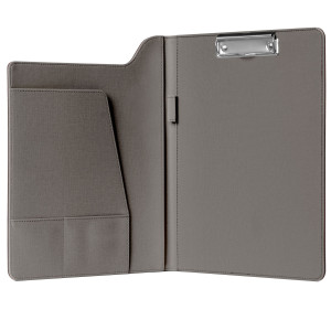 CARTELLA A 2 SCOMPARTI P/NOTEBOOK CITY TIME IN TESSUTO GRIGIO SCURO NIJI COD. 61489