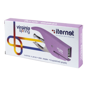 CUCITRICE A PINZA VIRGINIA SPRING LILLA IN SCATOLA ITERNET COD. 0101VI
