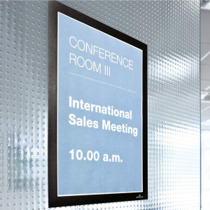 CONF.10 CORNICI ADESIVE DURAFRAMEÂ®  A4 21X29,7CM NERO DURABLE COD. 4882-01