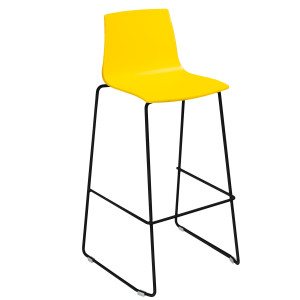 SGABELLO IMOLA FIX BASE NERO OPACO / GIALLO GRANDSOLEIL COD. S2903GB