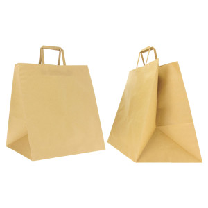 SCATOLA 150 SHOPPERS CARTA CRAFT 40X35X35CM FLAT MAXI PLUS AVANA COD. 310004004A