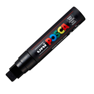 MARCATORE UNI POSCA PC17K P.SCALPELLO 15MM NERO UNI MITSUBISHI COD. M PC17K N