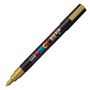 MARCATORE UNI POSCA PC3M P.FINE 0,9-1,3MM ORO UNI MITSUBISHI COD. M PC3M ORO