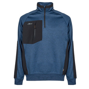 FELPA MEZZA ZIP LEEDS TG M BLU U-POWER COD. WEY365DB-M
