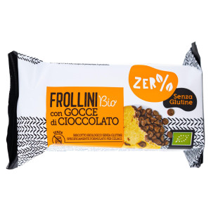 FROLLINI CON GOCCE DI CIOCCOLATO MONODOSE 70GR ZERGLUTINE COD. 38887 CONFEZIONE DA 12