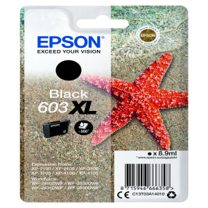 CARTUCCIA DI INCHIOSTRO EPSON NERO SERIE 603XL STELLA MARINA COD. C13T03A14010