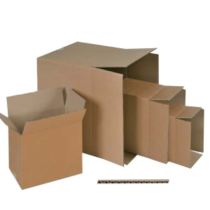 SCATOLA CARTONE PER IMBALLO AVANA ONDA SINGOLA P40XL40XH20CM COD. 98125OD CONFEZIONE DA 25