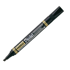 MARCATORE PERMANENTE N860 NERO PUNTA SCALPELLO AMIKO PENTEL COD. N860-AE CONFEZIONE DA 12