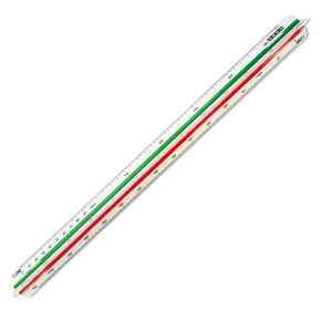 SCALIMETRO ISOTECK ARDA 30CM PER EDILIZIA (SCALE 1:100-200-250-300-400-500 COD. 109