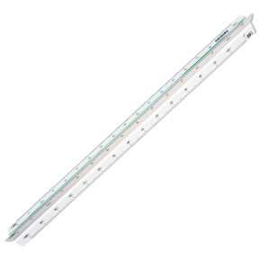SCALIMETRO ISOTECK ARDA 30CM PER CATASTO (SCALE 1:500-1000-1250-1500-2000-2500 COD. 111