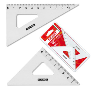 COPPIA SQUADRA PROFIL ALLUMINIO 12CM 45 60  ARDA COD. 80312
