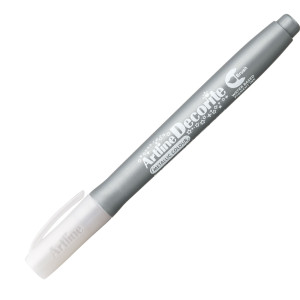 MARCATORE DECORITE PUNTA PENNELLO ARGENTO ARTLINE COD. A EDFM-F/ARG