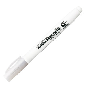 MARCATORE DECORITE PUNTA PENNELLO BIANCO ARTLINE COD. A EDF-F/BI
