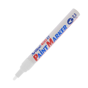 MARCATORE ARTLINE A 400 PUNTA TONDA A VERNICE BIANCO COD. A 400/BI