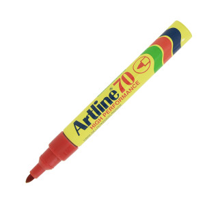 MARCATORE ARTLINE A 70 PERMANENTE PUNTA TONDA ROSSO COD. A 70/R