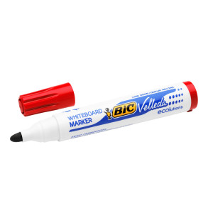 MARCATORE P.TONDA 1.5MM ROSSO WHITEBOARD VELLEDAÂ® 1701 RECYCLED BICÂ® COD. 904939 CONFEZIONE DA 12
