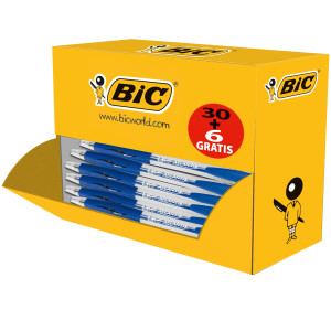 VALUE PACK 30+6 PENNE SFERA SCATTO ATLANTIS BLU 1.0MM BIC COD. 920286
