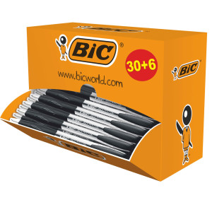 VALUE PACK 30+6 PENNE SFERA SCATTO ATLANTIS NERO 1.0MM BIC COD. 920287