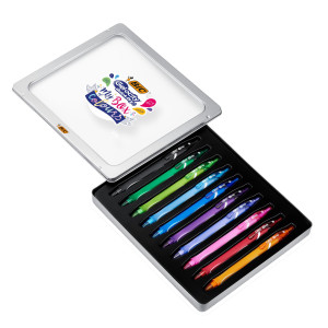 ASTUCCIO 10PZ PENNA GEL GELOSITY QUICK DRY IN COLORI ASSORTITI BIC COD. 972040