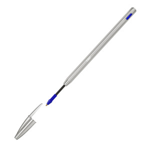 PENNA SFERA CON CAPPUCCIO CRISTALÂ® RE'NEW 1MM BLU BICÂ® COD. 997202