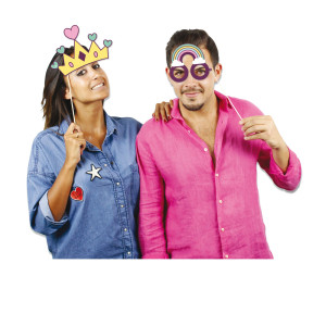 PHOTO BOOTH UNICORNO 8 FANTASIE BIG PARTY COD. 81291