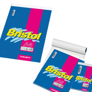 BLOCCO NOTE 210X297MM 5MM 50GR 70FG BRISTOL BLASETTI COD. 1037 CONFEZIONE DA 10