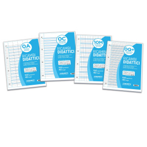 RICAMBI DIDATTICI FORATI F.TO A4 40 FOGLI CARTA 100GR RIGO DI 3A (0B BLASETTI COD. 7432