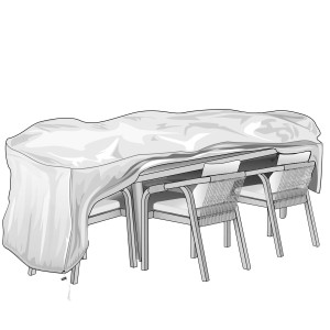 TELO DI COPERTURA PER TAVOLO E SEDIE SPECIAL 110X240XH80CM VERDEMAX COD. 7927 CONFEZIONE DA 3