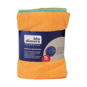 5 PANNI MICROFIBRA 40X40CM MULTIUSO PERFETTO COD. 0970
