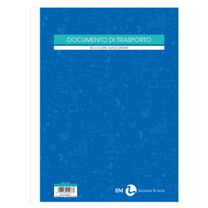 BLOCCO DDT 225X297MM 50FGX3COPIE (MITT-DEST-VETT BM COD. 0100237 CONFEZIONE DA 5