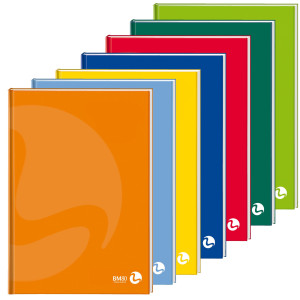QUADERNO CARTONATO A5 80GR 96FG+1 1RIGO COLOR 80 BM COD. 0105366 CONFEZIONE DA 5