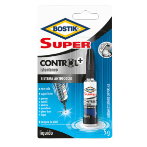 COLLA ISTANTANEA UNIVERSALE BOSTIK SUPER CONTROL 5G C/SISTEMA ANTIGOCCIA COD. D2718
