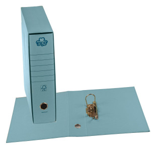 REGISTRATORE ECO NEW AZZURRO DORSO 8CM F.TO PROTOCOLLO COD. 0201170-AZ CONFEZIONE DA 12