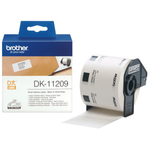 ROTOLO 800 ETICHETTE 29X62MM NERO/BIANCO IN CARTA COD. DK-11209