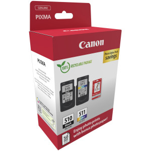 CANON CARTUCCIA INK PG-510/CL-511+CONF. FOGLI COD. 2970B017