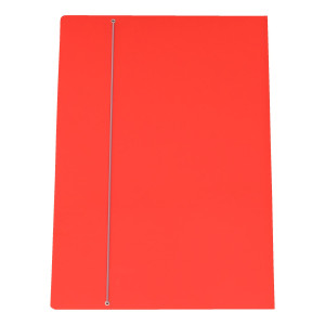 CARTELLINA C/ELASTICO CARTONE PLASTIFICATO 35X50CM ROSSO 35EL COD. CG0035LDXXXAN02