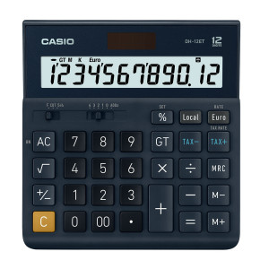 CALCOLATRICE DA TAVOLO 12 CIFRE DH-12ET CASIO COD. DH-12ET-W-EP
