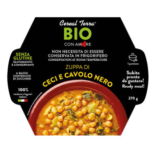 ZUPPA CECI E CAVOLO NERO IN CONFEZIONE DA 300GR - CEREAL TERRA COD. 0039725 CONFEZIONE DA 6