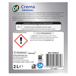 DETERSIVO CIF CREMA CLASSICA 2 LITRI COD. 7508633
