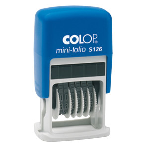 TIMBRO MINI NUMERATORE S126 6COLONNE 3,8MM AUTOINCHIOSTRANTE COLOP COD. S126