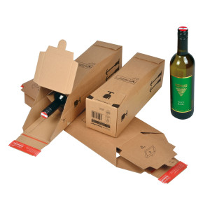 SCATOLA SPEDIZIONE MODULABILE 375X365X250MM X3/6 BOTTIGLIE COD. CP 181.006 CONFEZIONE DA 15