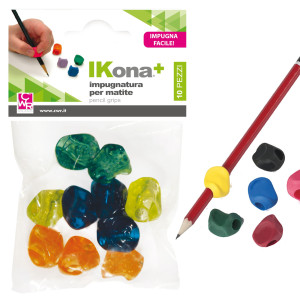 BUSTA 10 IMPUGNATURE PER MATITE COLORI ASSORTITI IKONA+ COD. 11430