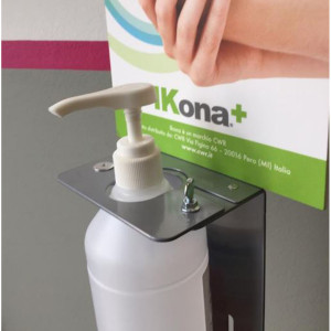 PIANTANA DA TERRA CON SUPPORTO PER DISPENSER REGOLABILE COD. 12520