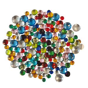 BUSTA 250 PZ GEMME KRISTALL COLORI E FORME ASSORTITE DECO COD. 12620