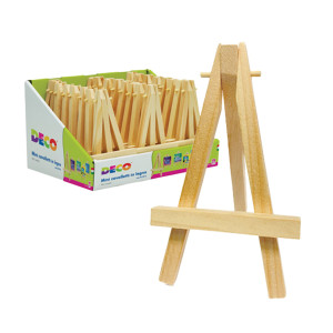 DISPLAY 24 PZ MINI CAVALLETTO IN LEGNO 7CM X ALTEZZA 12CM DECO COD. 12698