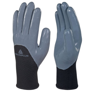 GUANTO IN MAGLIA DI POLIESTERE VE715GR TG.08 COL. GRIGIO/NERO COD. VE715GR08