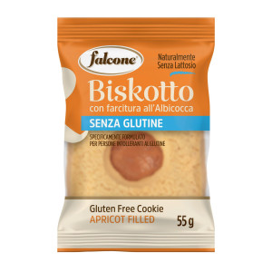 BISCOTTI FARCITI ALBICOCCA BISKOTTI 55GR FALCONE COD. 01-1733 CONFEZIONE DA 40