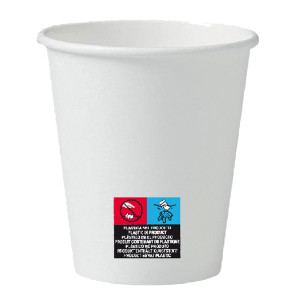 50 BICCHIERI IN CARTA CON MARCATURA S.U.P 200ML DOPLA GREEN COD. 42176